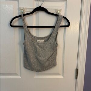 NWOT grey knit tank top